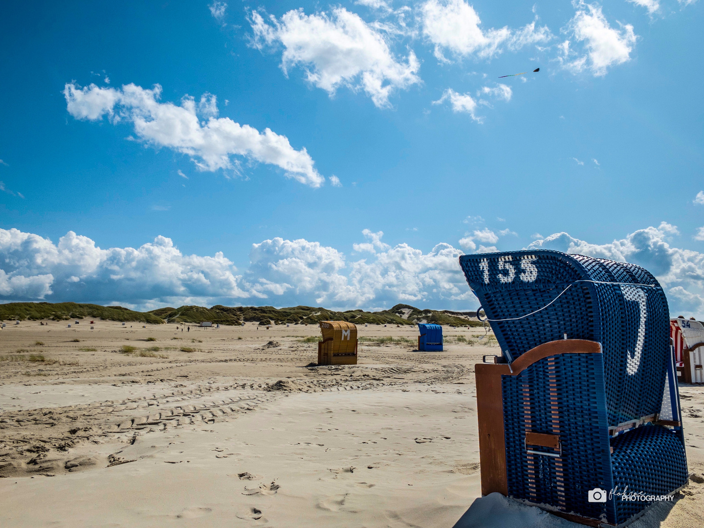 Blauer Strandkorb 