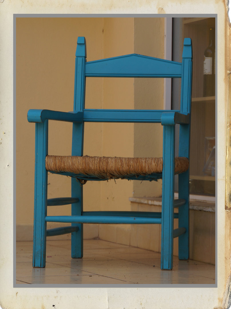 Blauer Stuhl
