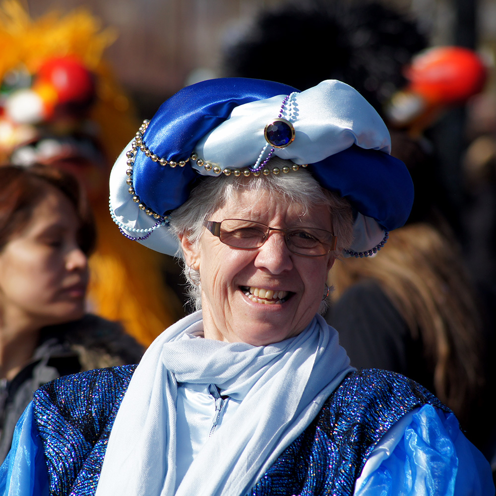 blauer Turban