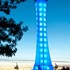 Blauer Turm zur blauen Stunde