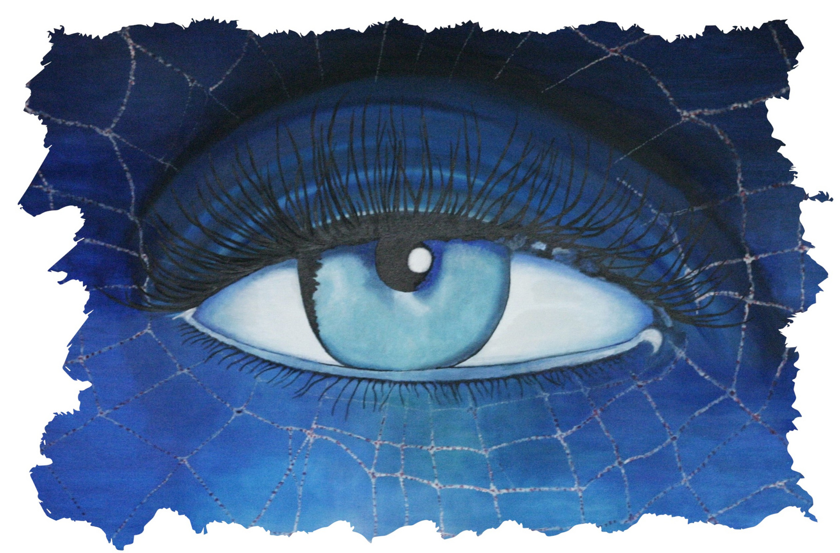 Blaues Auge