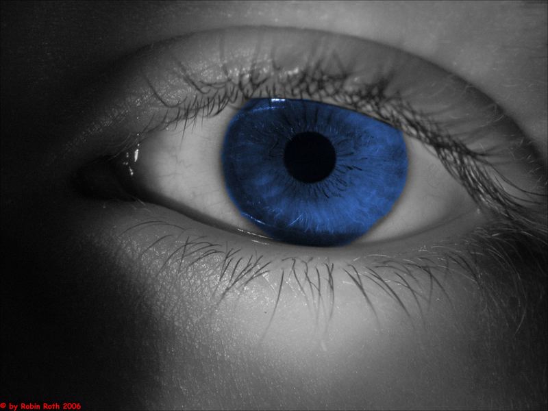 Blaues Auge