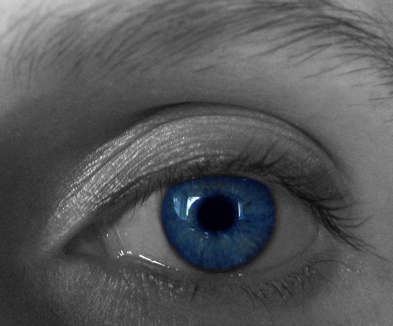 Blaues Auge