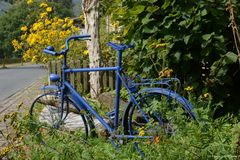 Blaues Fahrrad