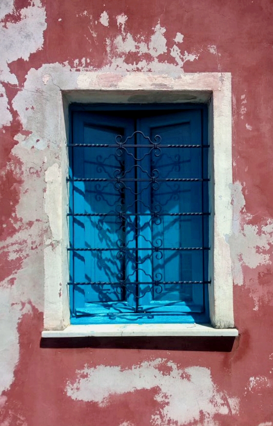 Blaues Fenster