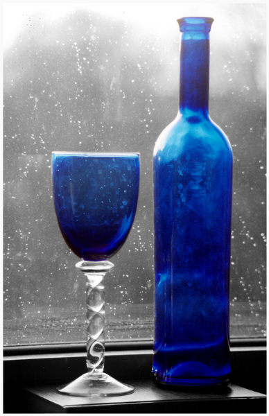 blaues Glas