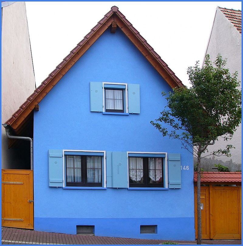 Blaues Haus Foto & Bild | architektur, fassaden, architektonische