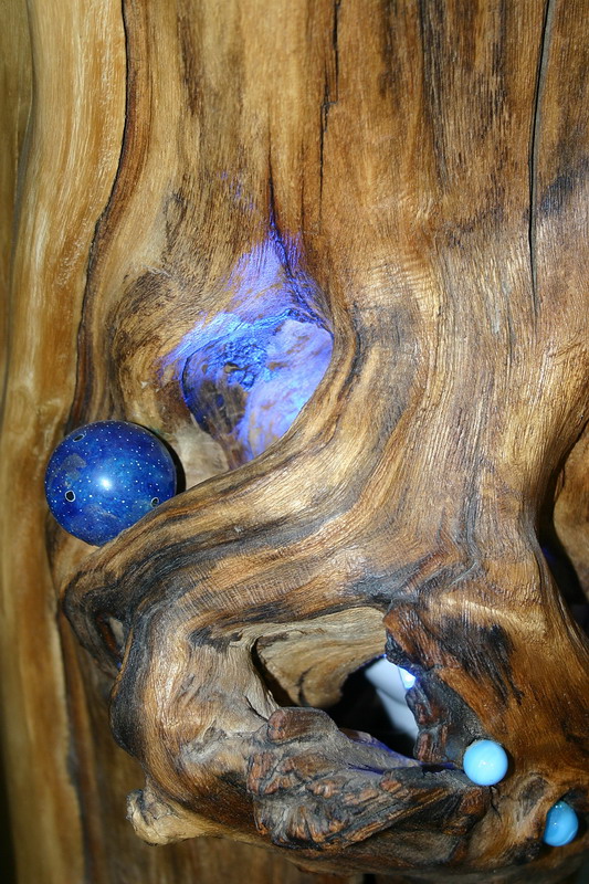 blaues Holz