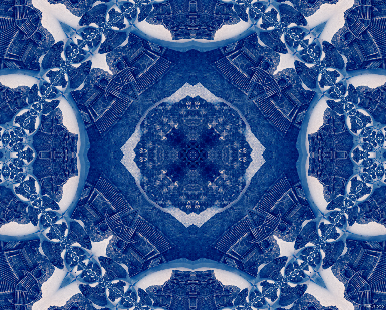 Blaues Mandala