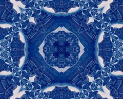 Blaues Mandala