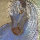 Blaues Pferd