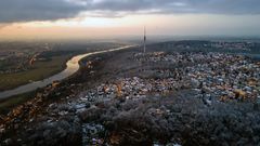 Blaues Wunder im Winter