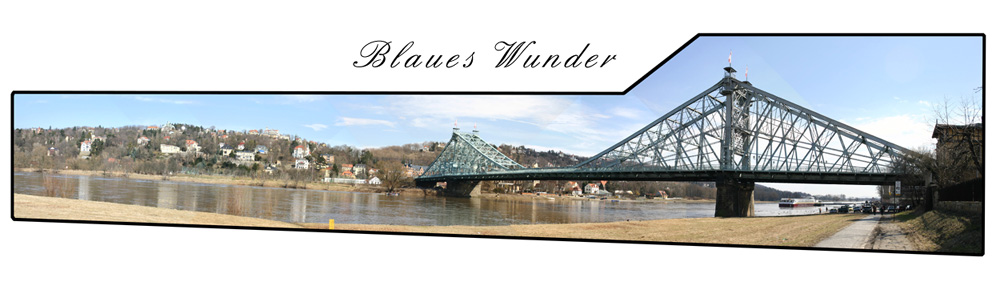 Blaues Wunder in Dresden