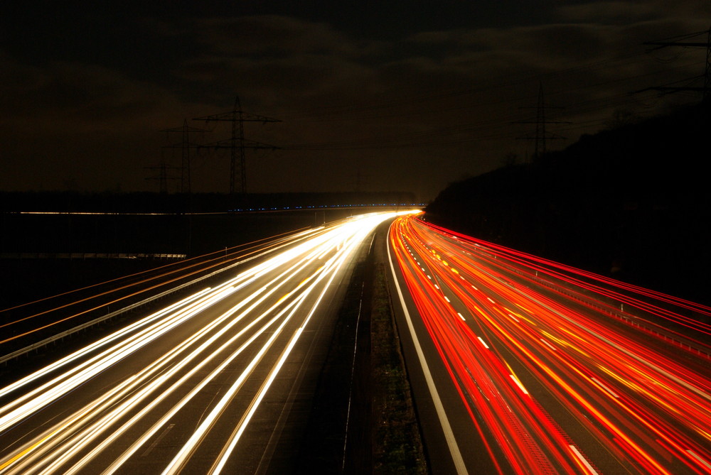 Blaulicht über der A5