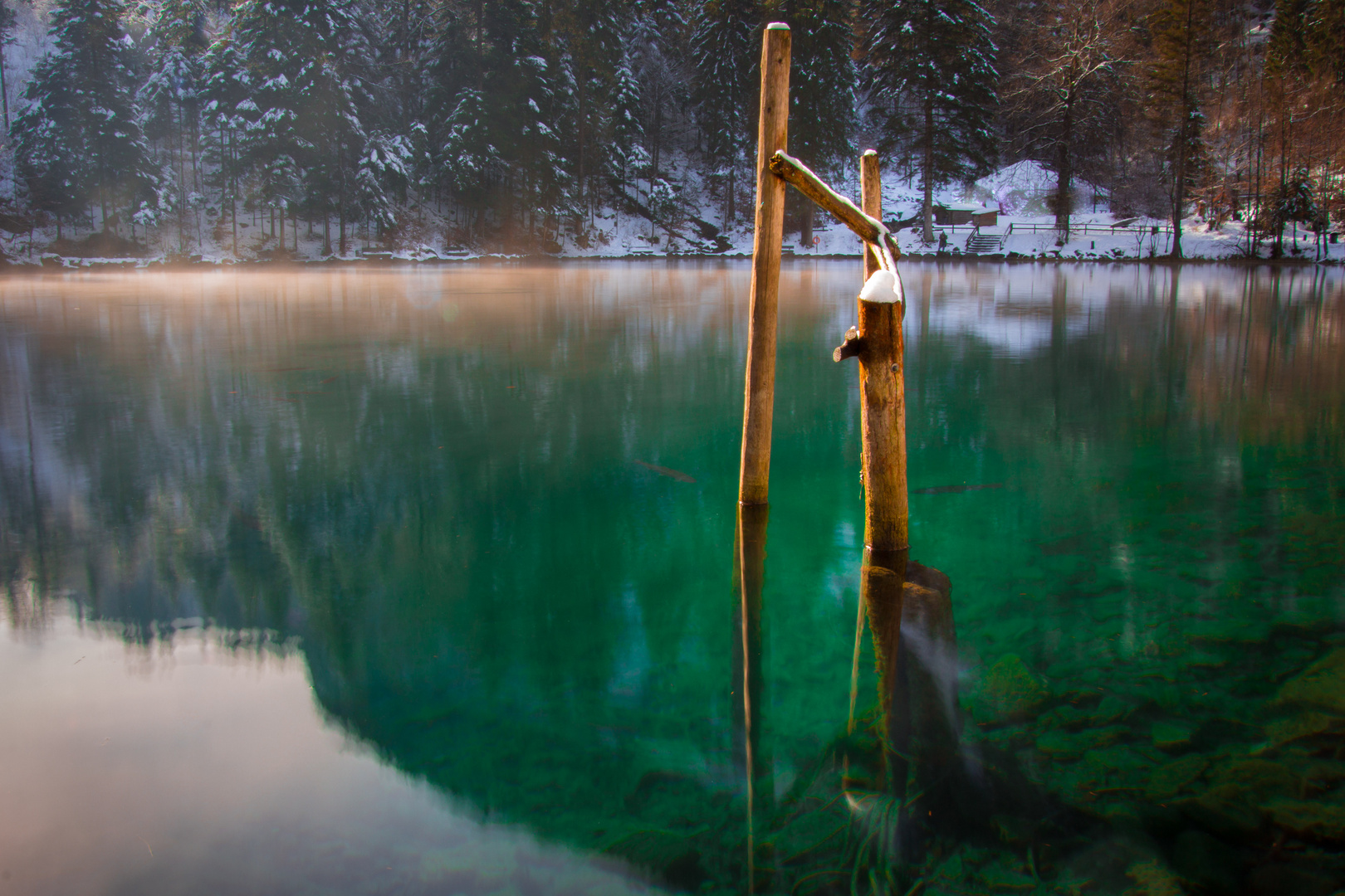 Blausee im Winter