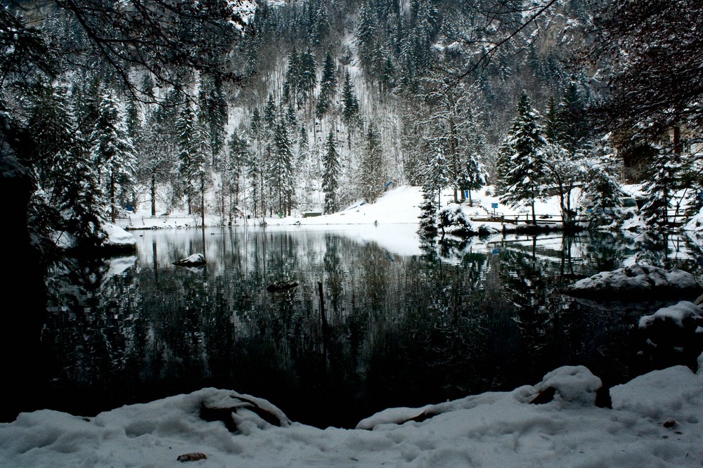 Blausee in der Schweiz