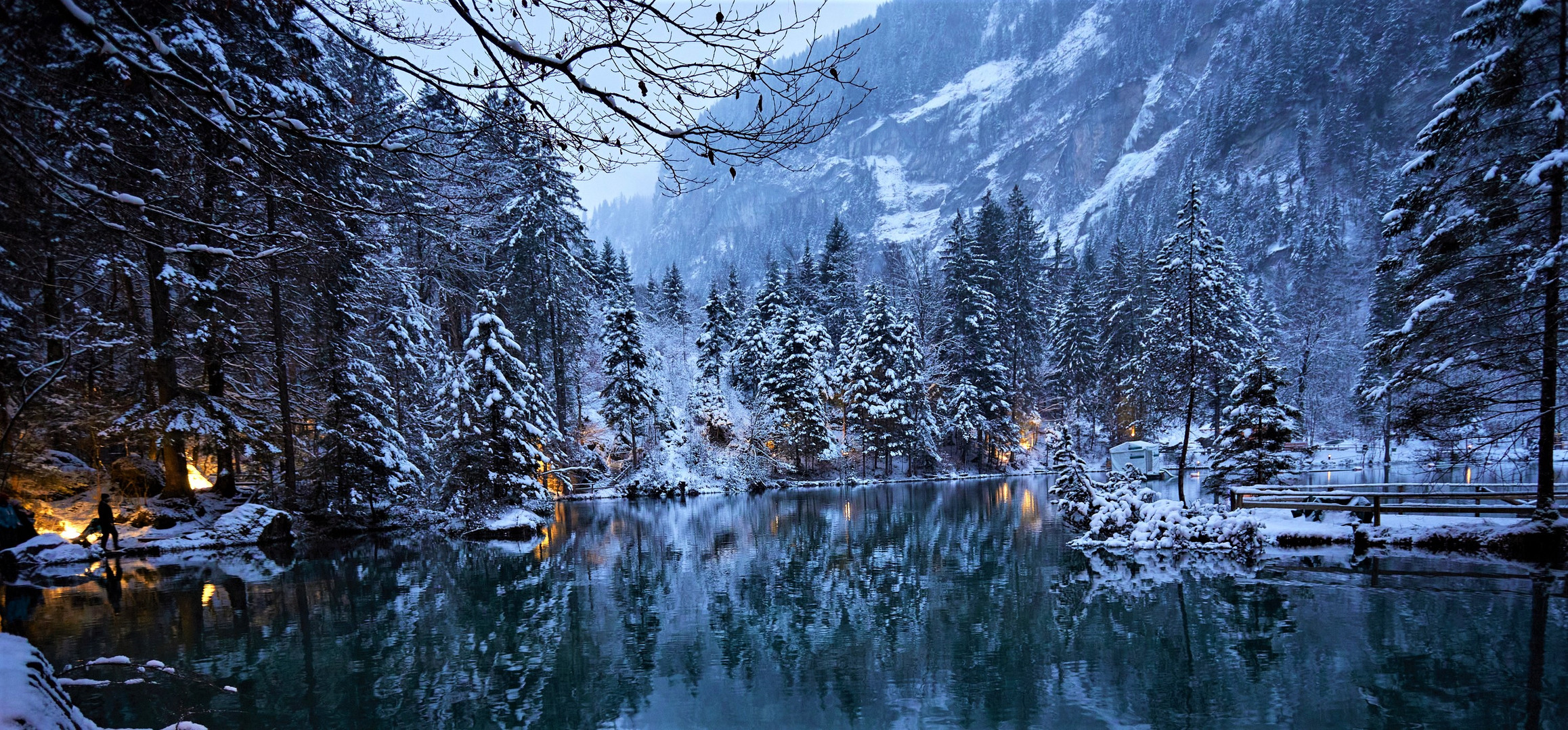 Blausee Winter wonderland