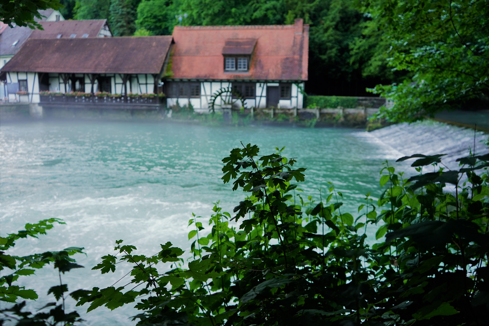 Blautopf am Abend