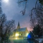 Blautopf bei Vollmond