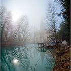 Blautopf I bei Sonnenaufgang