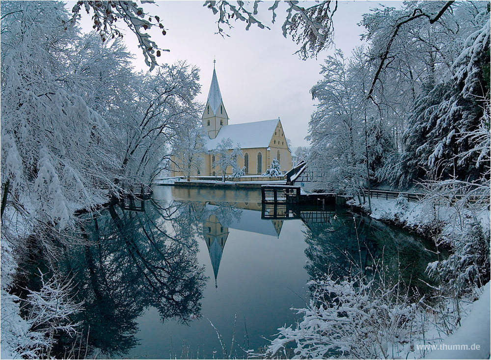 Blautopf im Winter