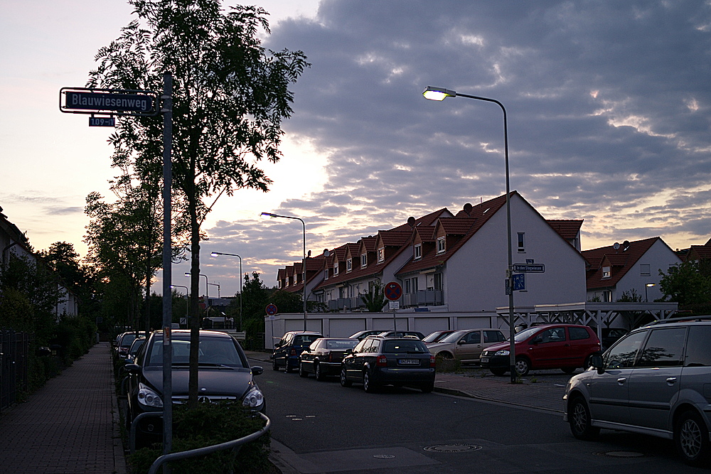 Blauwiesenweg bei Nacht