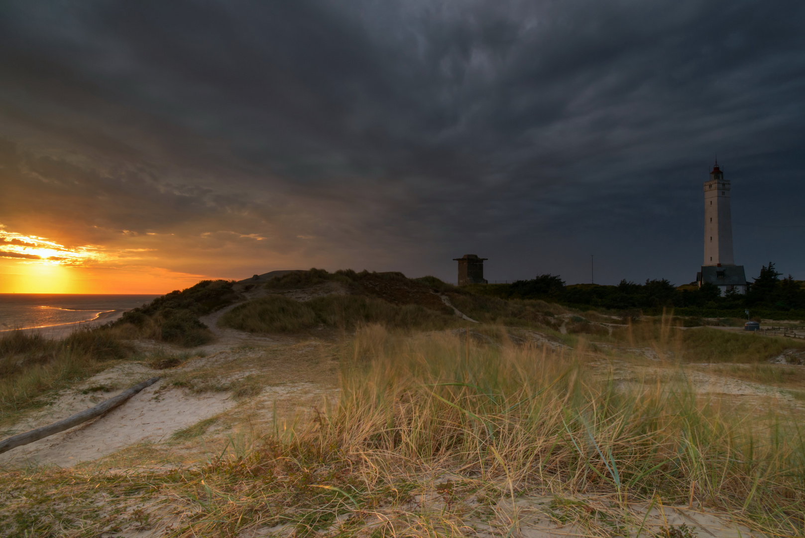 Blavand Sonnenuntergang Foto & Bild | architektur, europe, scandinavia