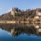 Bled Burg Kirche Spiegelung