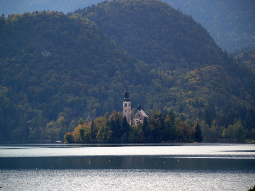 Bled, Insel mit Kirche Mariä Himmelfahrt