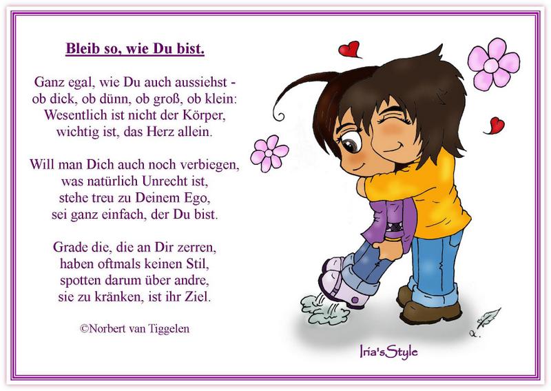 Bleib so wie du bist Foto & Bild karten und kalender, gedichte