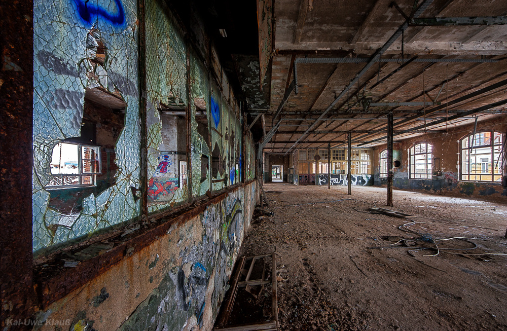 Bleichert-Werke Leipzig, obere Hallen