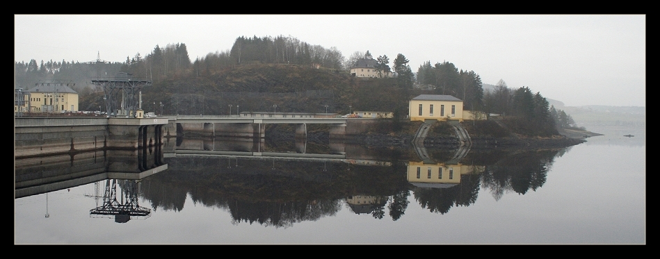 Bleilochtalsperre, trüber Morgen