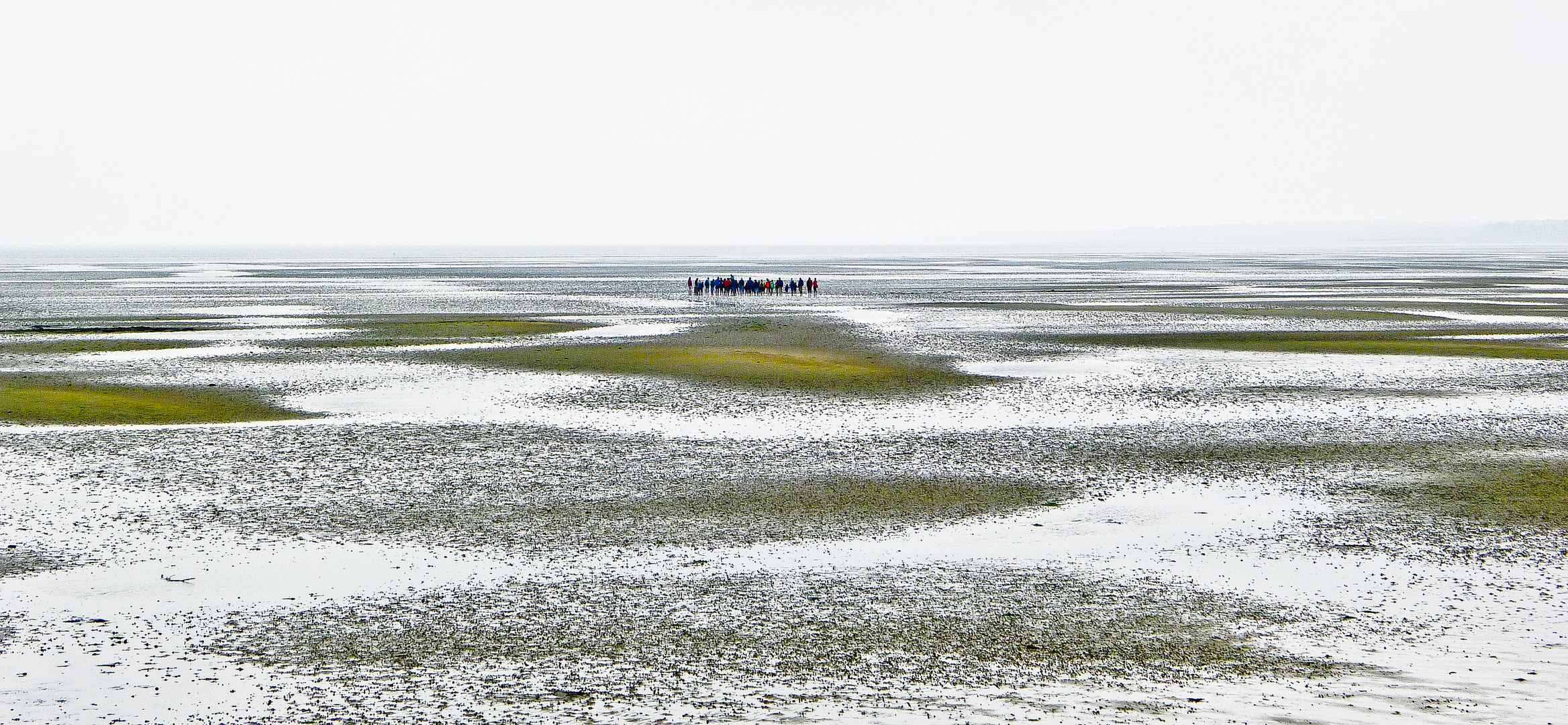 Bleistifte in Wattenlandschaft