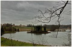 Blenheim Castle mit Schlossgelände.