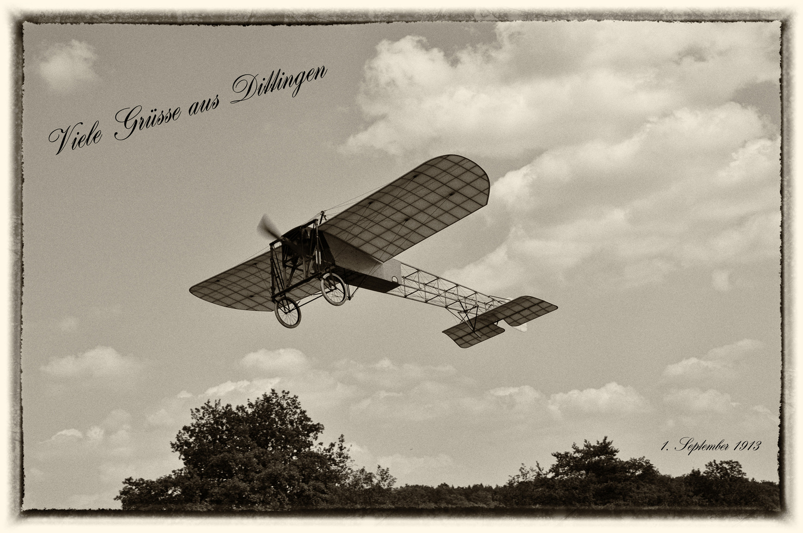 Bleriot an den Dittinger Flugtagen