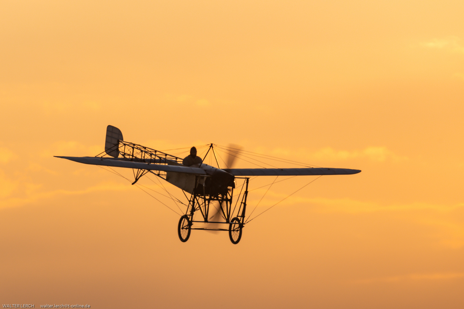 Blériot XI mit Mikael Carlson