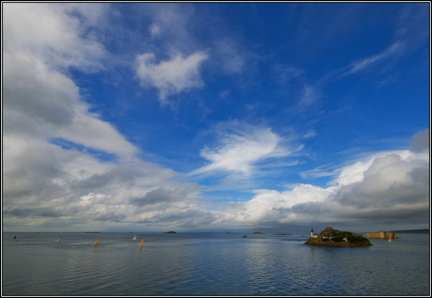 Bleu ciel sur la baie de Morlaix