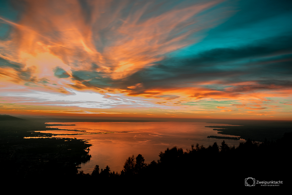 Blich vom Pfänder auf den Bodensee