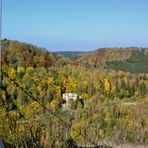 Blick (1)  von der Hängebrücke…