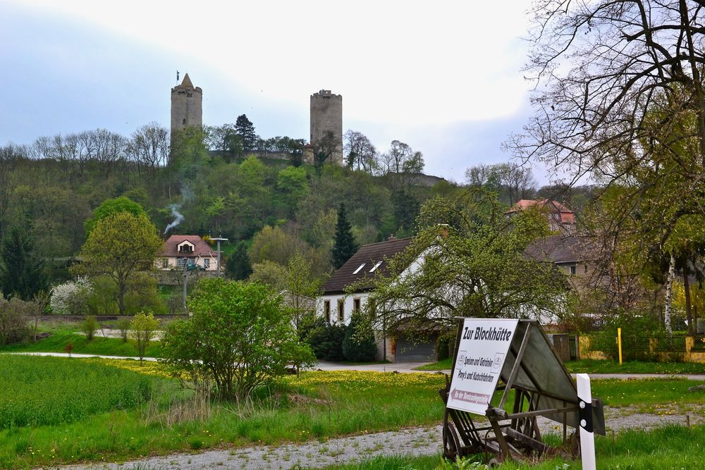 Blick (2) zur Burg Saaleck…