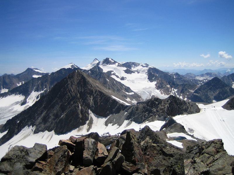 Blick ab Stubaier Wildspitze