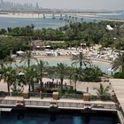 Blick au den Aquaventure Park und die Skyline von Dubai