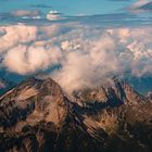 Blick auf Alpen 