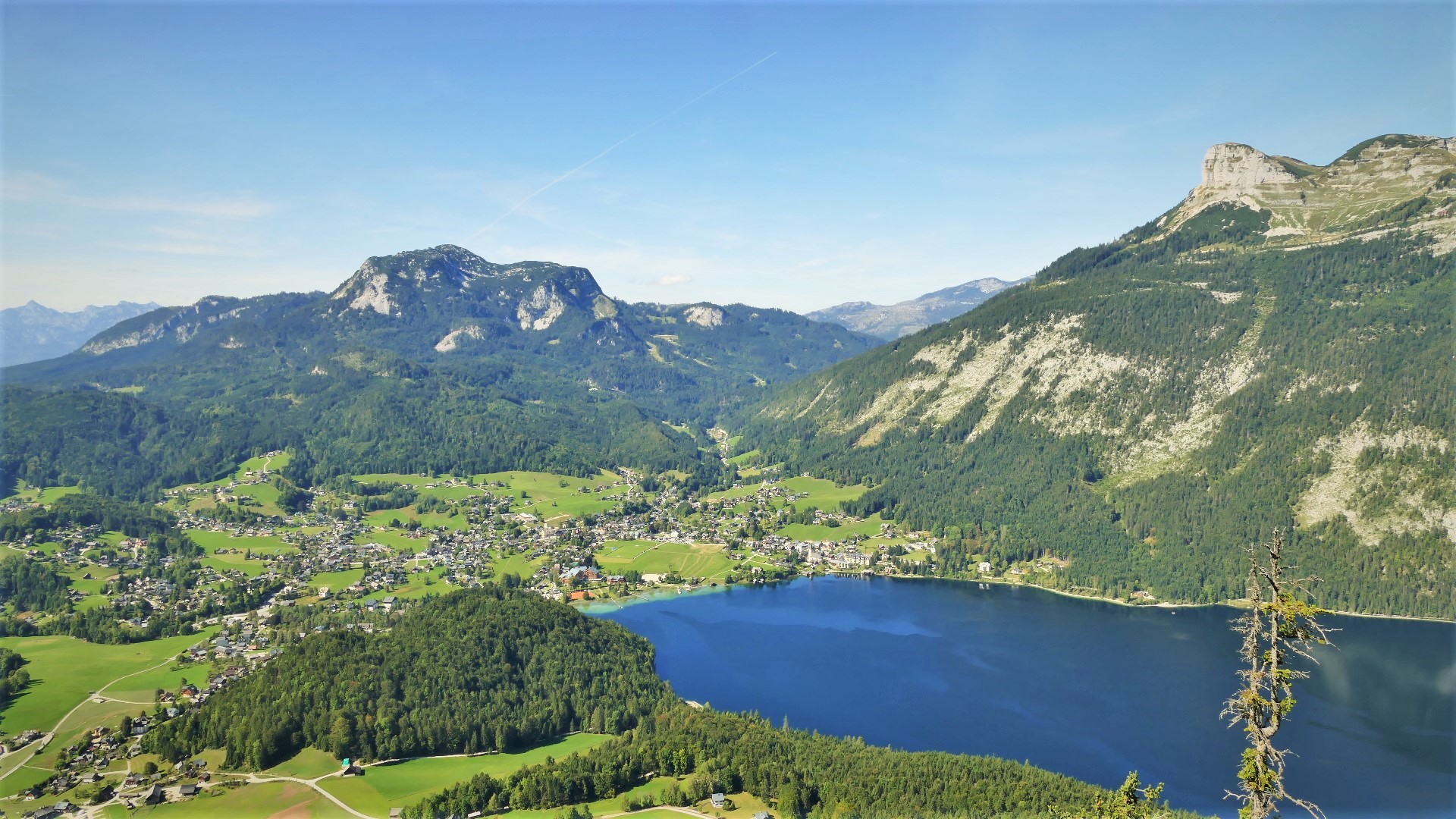 Blick auf Altaussee von oben