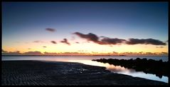 Blick auf Amrum bei Nacht