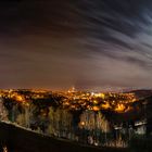 Blick auf Annaberg vom EKA bei Nacht