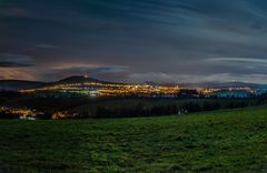 Blick auf Annaberg von der Strasse Mönchsbad Falkenbach Abzweig Neundorf