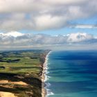 Blick auf Aranga Beach, Neuseeland