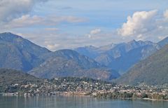 Blick auf Ascona und die Berge