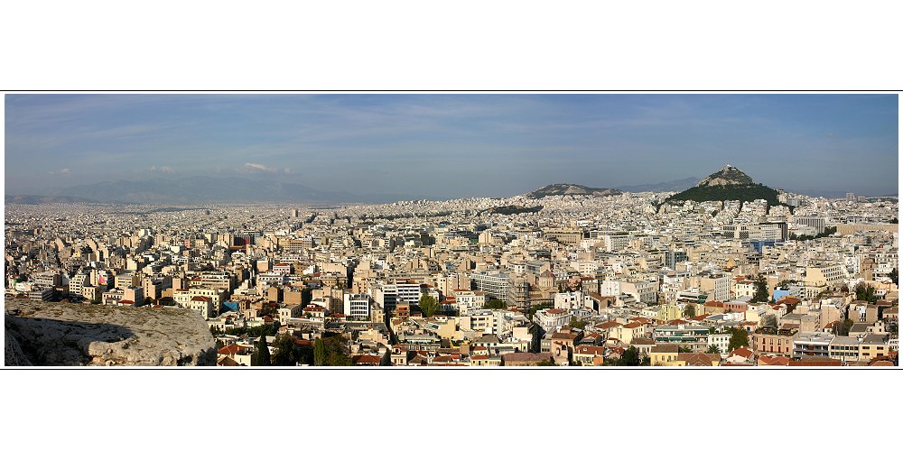 Blick auf Athen von der Akropolis